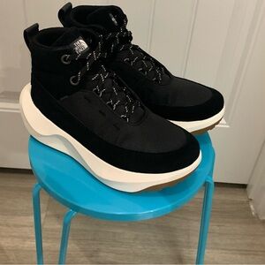 NWT - The North Face Black and White High-Top Sneakers
